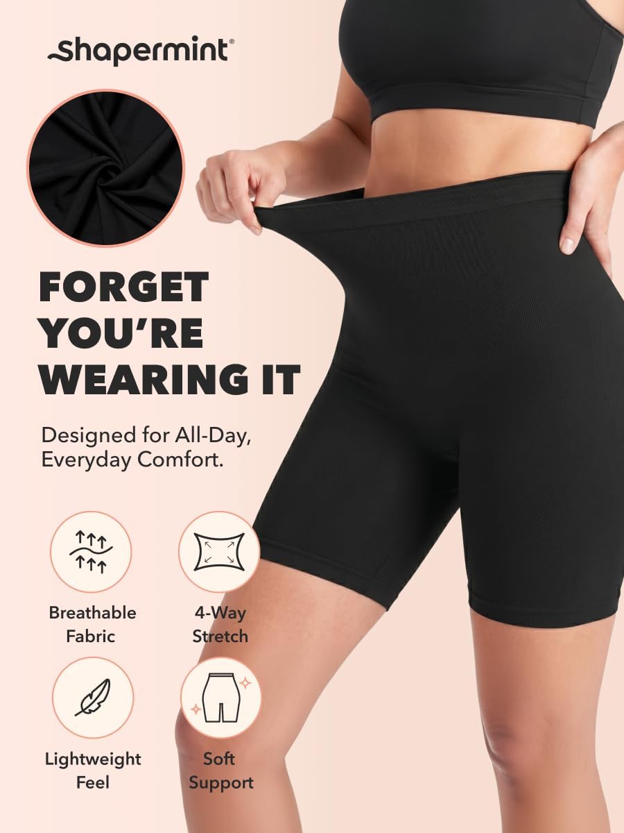Detalle 2 de EMPETUA Shapermint High-Waist Shaping Shorts for Waist Control (S to Plus) by SHAPERMINT