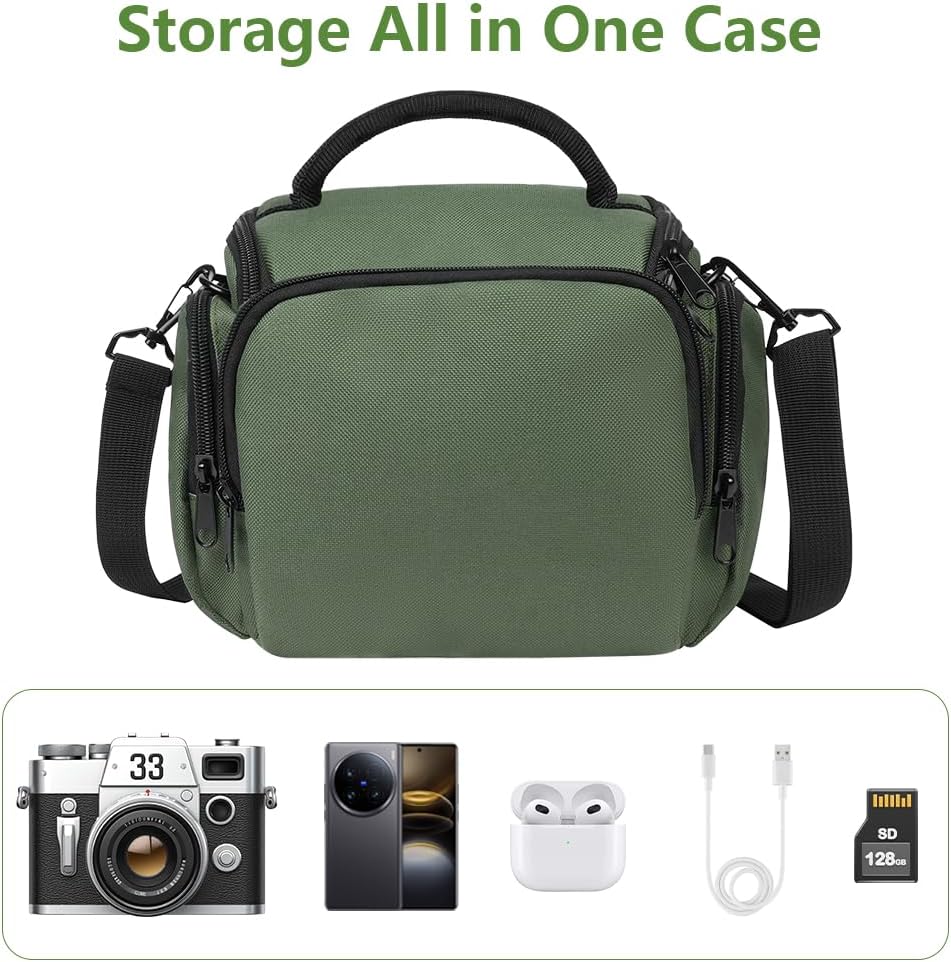 Thumbnail 5 de Ainiv DSLR Camera Bag: Waterproof, Anti-Shock Case for 1 Camera + 2 Lenses