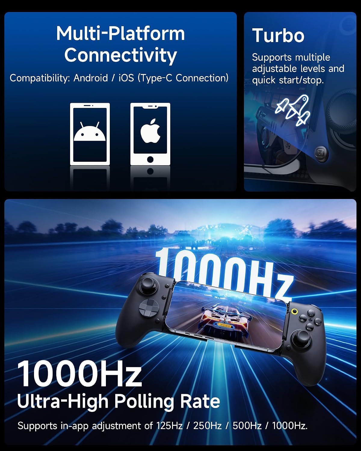 Thumbnail 5 de EasySMX M20 Mobile Gaming Controller for Android & iPhone (USB-C) – 8.5" Tablets
