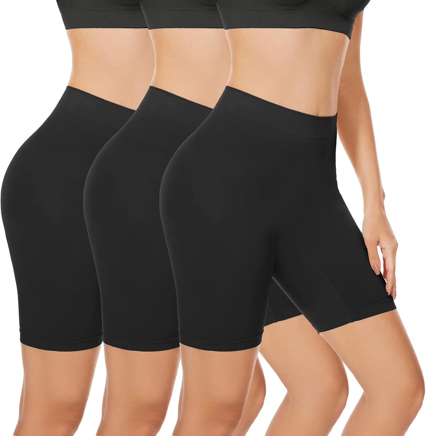 Detalle de SIHOHAN Women Anti Chafing Shorts Slip Shorts – Seamless, Tagless Boxer Briefs for Under Dresses