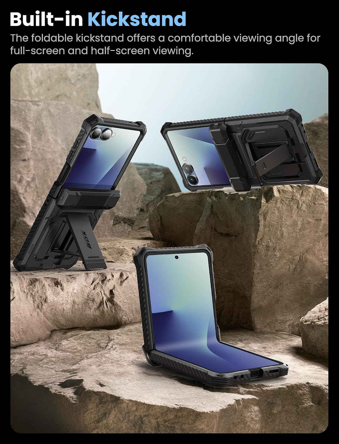 Thumbnail 4 de i-Blason Galaxy Z Flip 7 Case with Stand