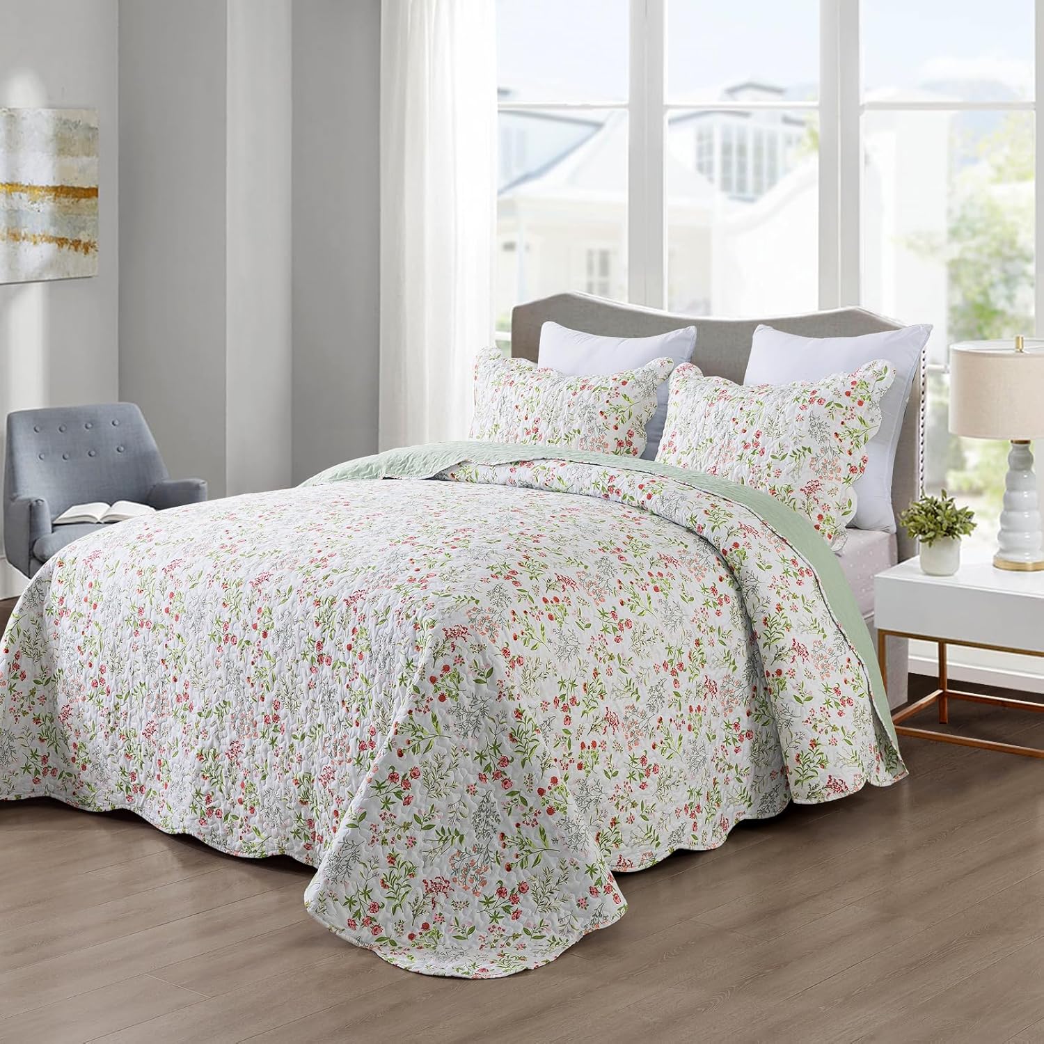 Detalle de Travan 3-Piece Quilt Set Queen 90x98