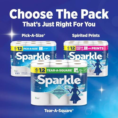 Thumbnail 8 de Sparkle Pick-A-Size Paper Towels, 6 Double Rolls (660 Sheets) — Strong 2-Ply for Kitchen Cleanup