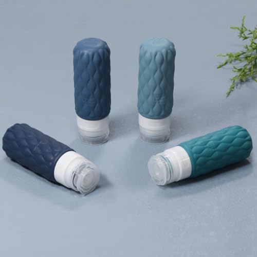 Thumbnail 7 de Lericttor 100ml Silicone Travel Bottles for Toiletries – 4 Pack with Clear Zipper Bag and Labels