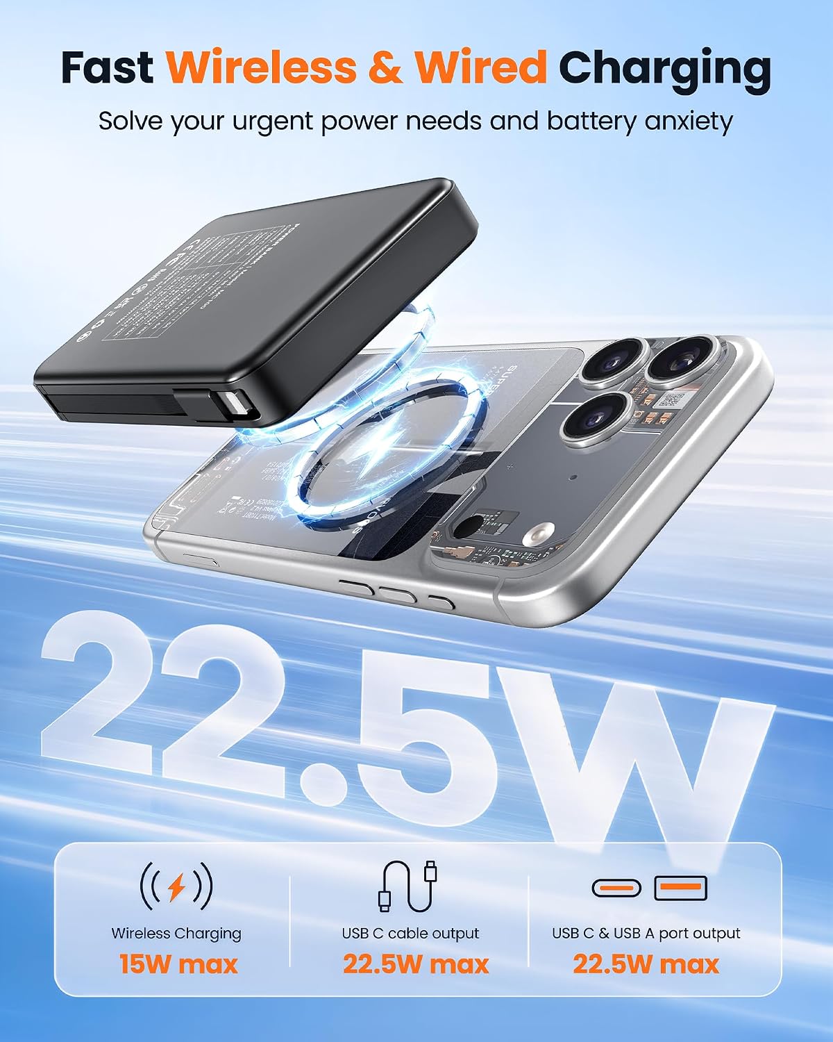 Thumbnail 2 de Magnetic Portable Charger 10000mAh