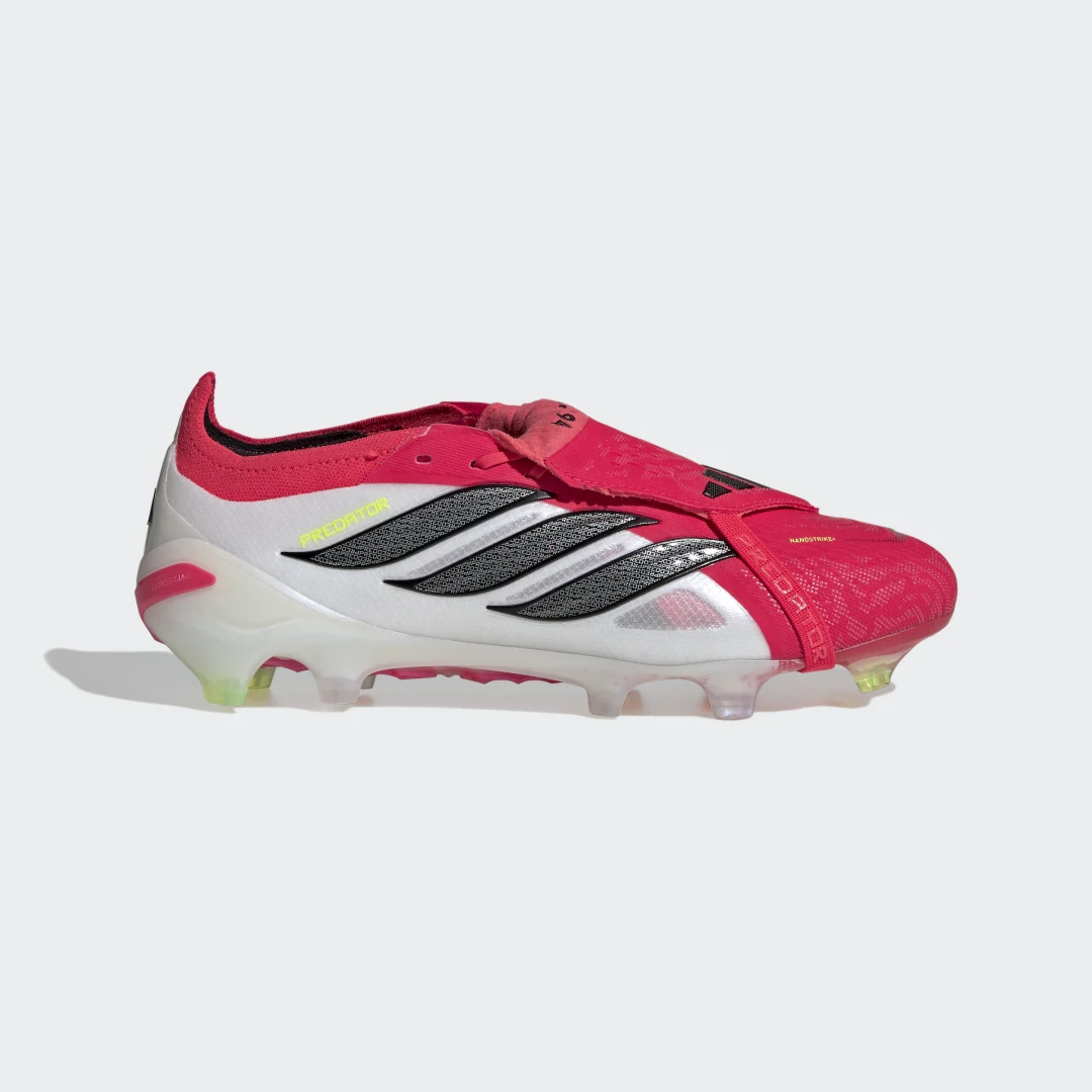 Detalle 2 de Adidas PREDATOR ELITE, bota de fútbol roja para césped natural seco