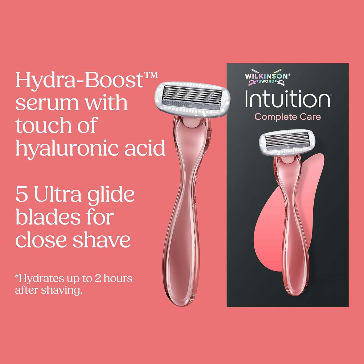 Thumbnail 1 de Wilkinson Sword Intuition Complete Care Razors for Women – Hydra-Boost Serum, XL Pack (1 Handle + 6 Refills)