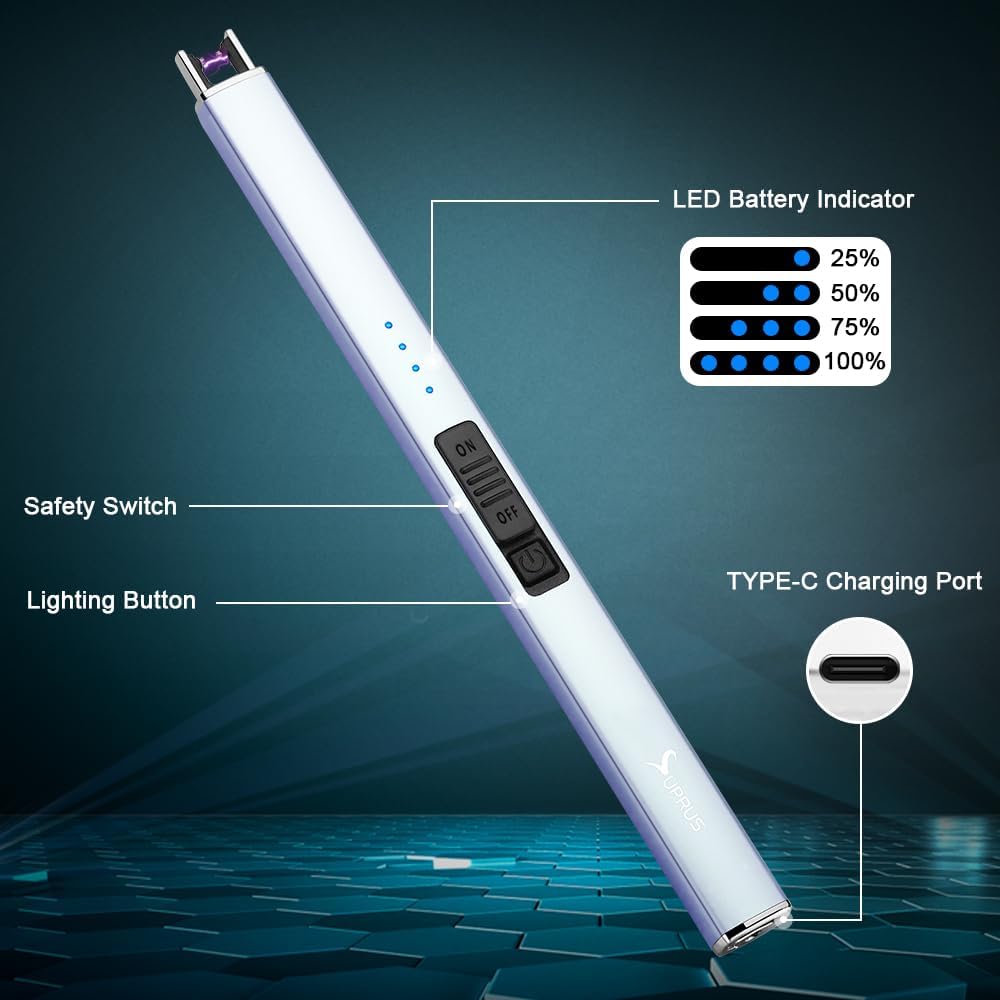 Thumbnail 1 de SUPRUS Mechero eléctrico arco USB recargable 7s