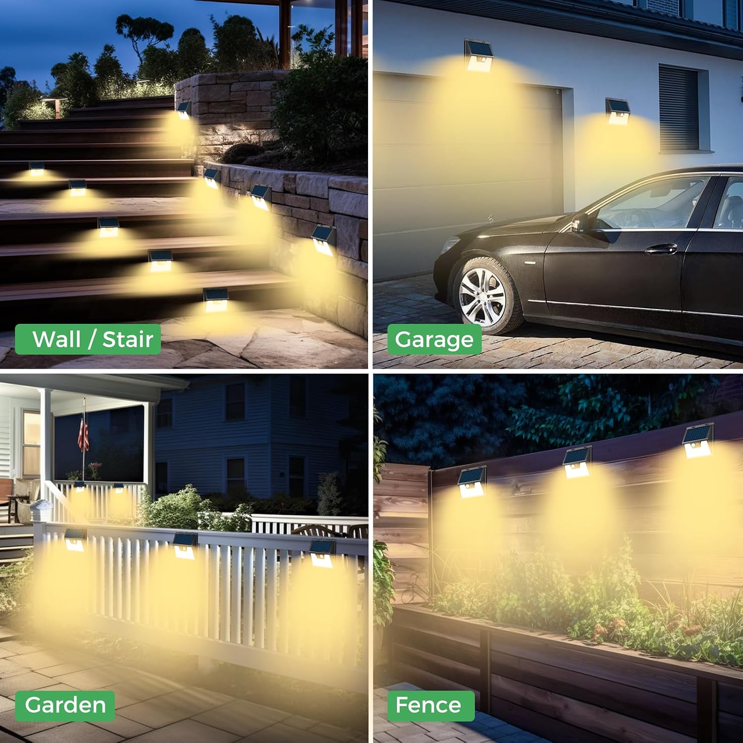Thumbnail 6 de LOTMOS 6 Pack Solar Lights: 176 LED Ultra Bright Outdoor Security with Motion Sensor