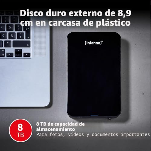 Thumbnail 1 de Intenso HDD Externo 6031516 8 TB 3,5" USB 3.0 Negro