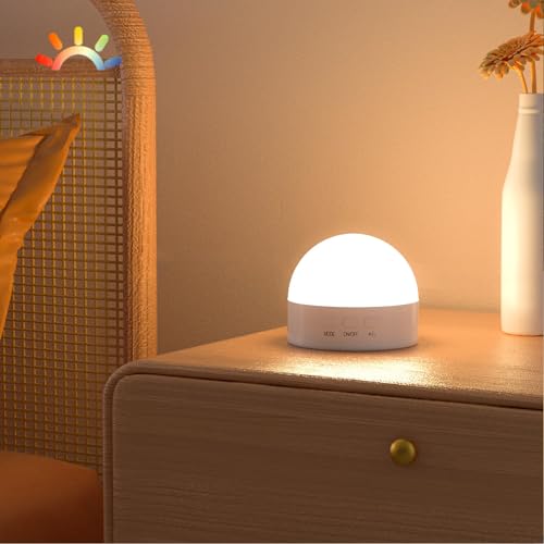 Kintion LED Night Light – USB Rechargeable, 8 Colour Modes, 1800mAh