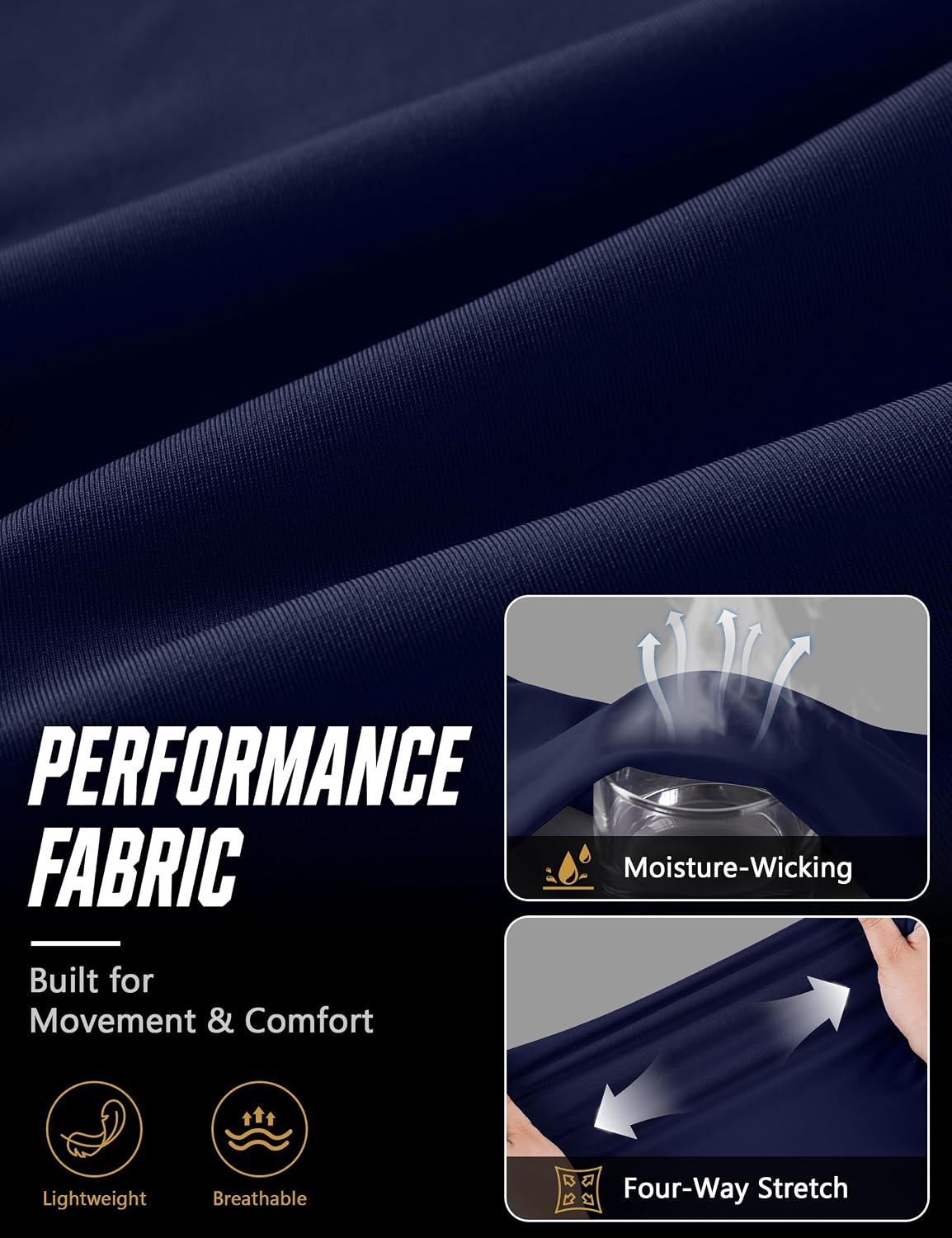 Detalle de Roadbox Men's Compression Pants with Two Side Pockets
