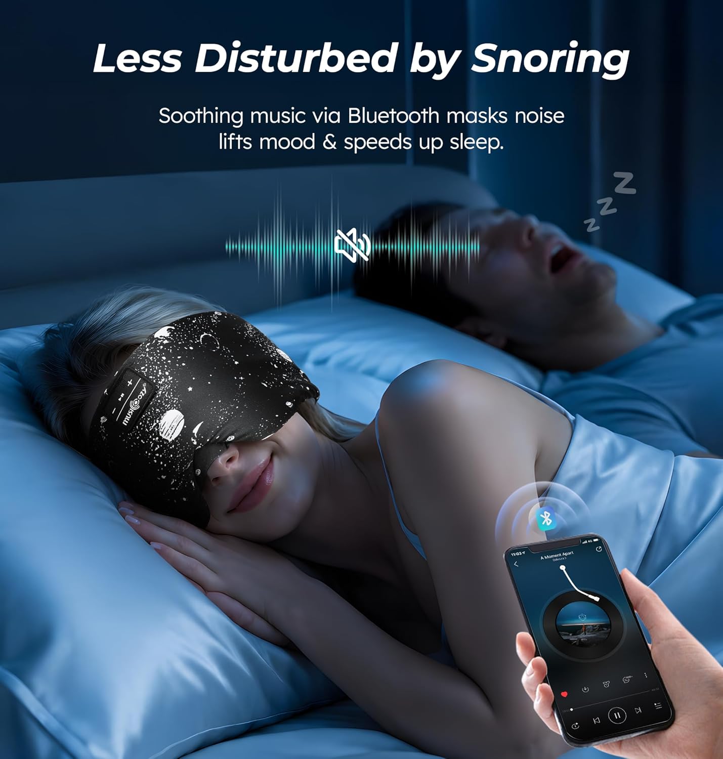 Thumbnail 4 de Musicozy Bluetooth Sleep Headphones Large for Travel