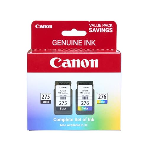 Canon PG-275 / CL-276 Genuine Ink Value Pack (2 Cartridges) for TS/TR Series