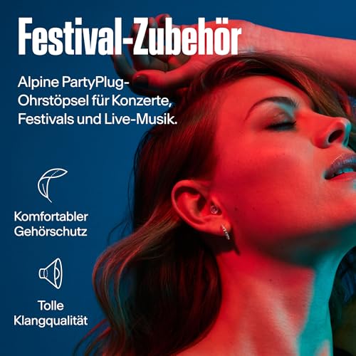 Thumbnail 1 de Alpine PartyPlug Gehörschutz Ohrstöpsel – 19 dB, wiederverwendbar, 3 Größen (S/M/L), transparent