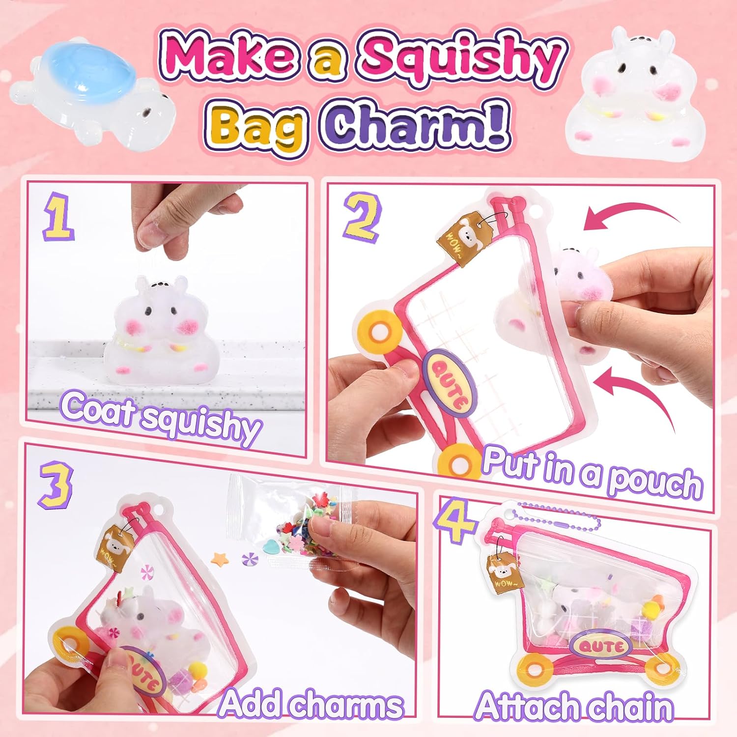 Detalle 2 de DIY Animal Squishy Kit with Fast Cure Liquid Silicone – 6-in-1 Mould, 200g AB 1:1, Complete Tool Set