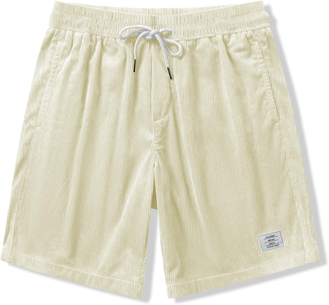 Detalle 2 de JMIERR Corduroy Shorts für Herren mit Taschen