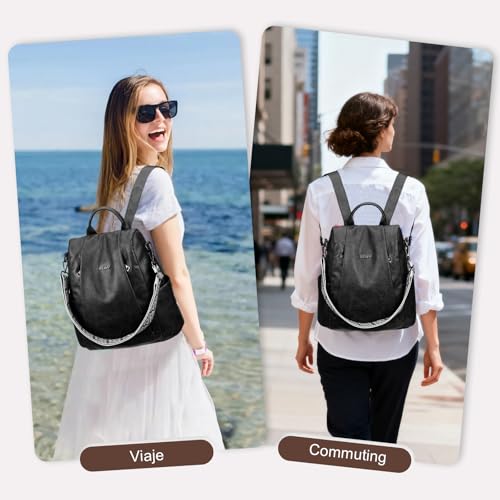 Thumbnail 7 de Eshow Mochila Antirrobo Mujer con Neceser Pequeño: versátil, impermeable y segura para trabajo, universidad y compras