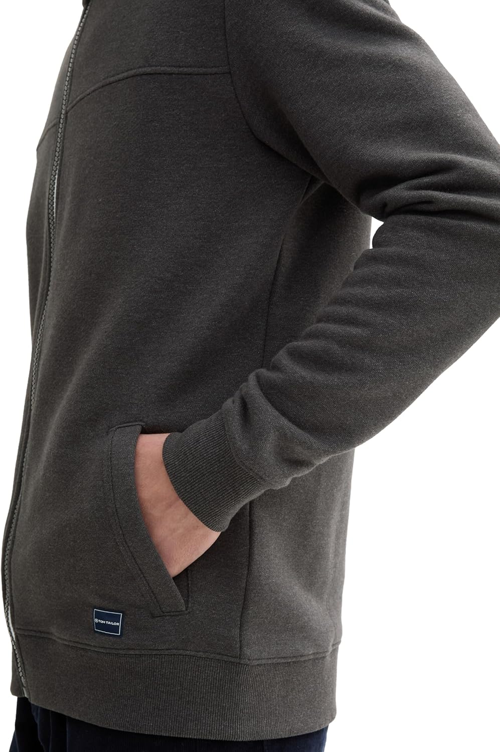 Detalle 2 de TOM TAILOR Hommes Veste sweat à col montant