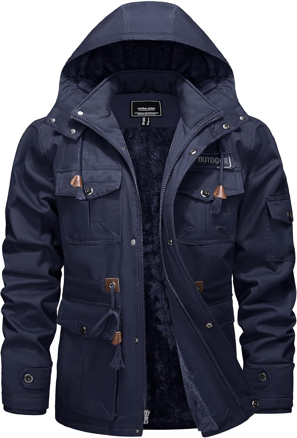 Detalle 2 de TACVASEN Winterjacke Herren warme Thermojacke