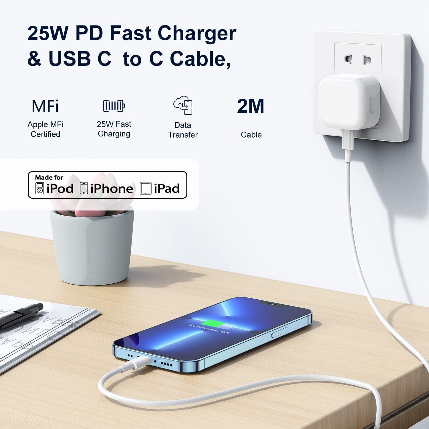 Thumbnail 5 de iPhone 17 25W Fast Charger 2M USB‑C