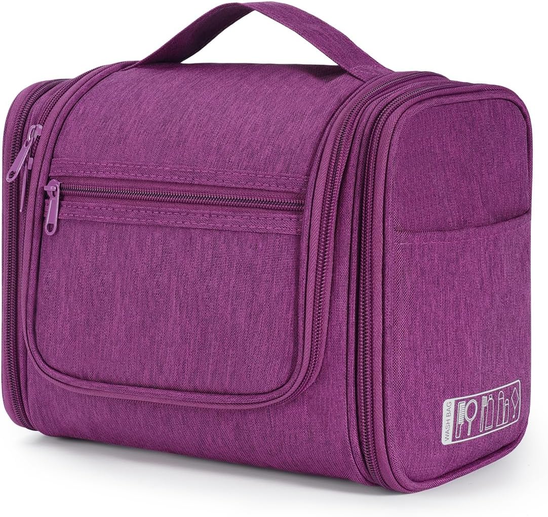 WANDF Borsa da toilette appesa: grande organizer da viaggio resistente all'acqua