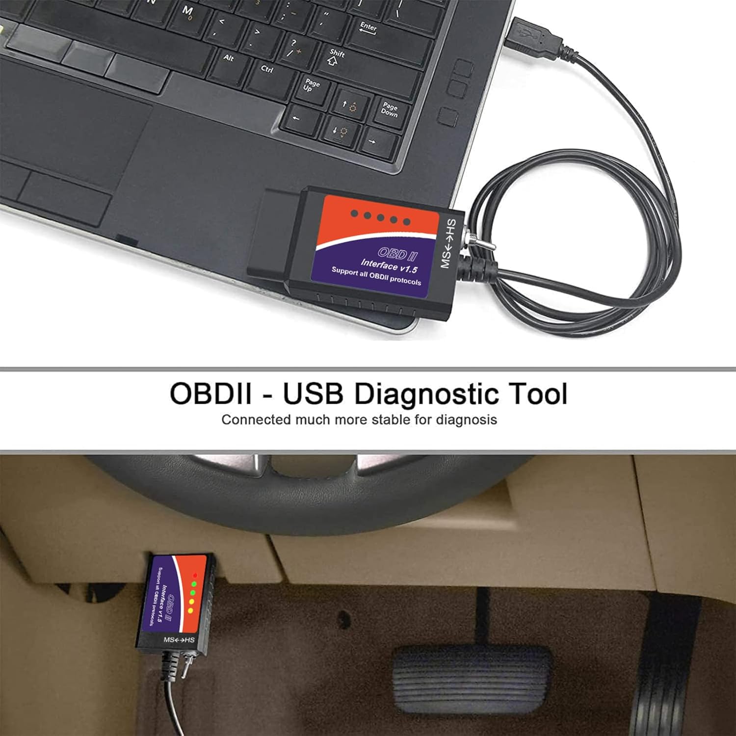 Thumbnail 6 de Forscan ELMconfig OBD2 USB Scanner with MS-CAN/HS-CAN Switch for Ford, Lincoln and Mazda