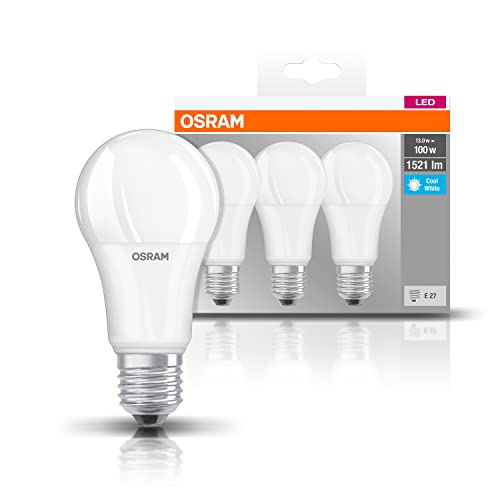 Detalle 2 de OSRAM LED Base Classic A Lampada E27 non dimmerabile 13 W - Sostituisce 100 W, opaca, 4000 K (confezione da 3)