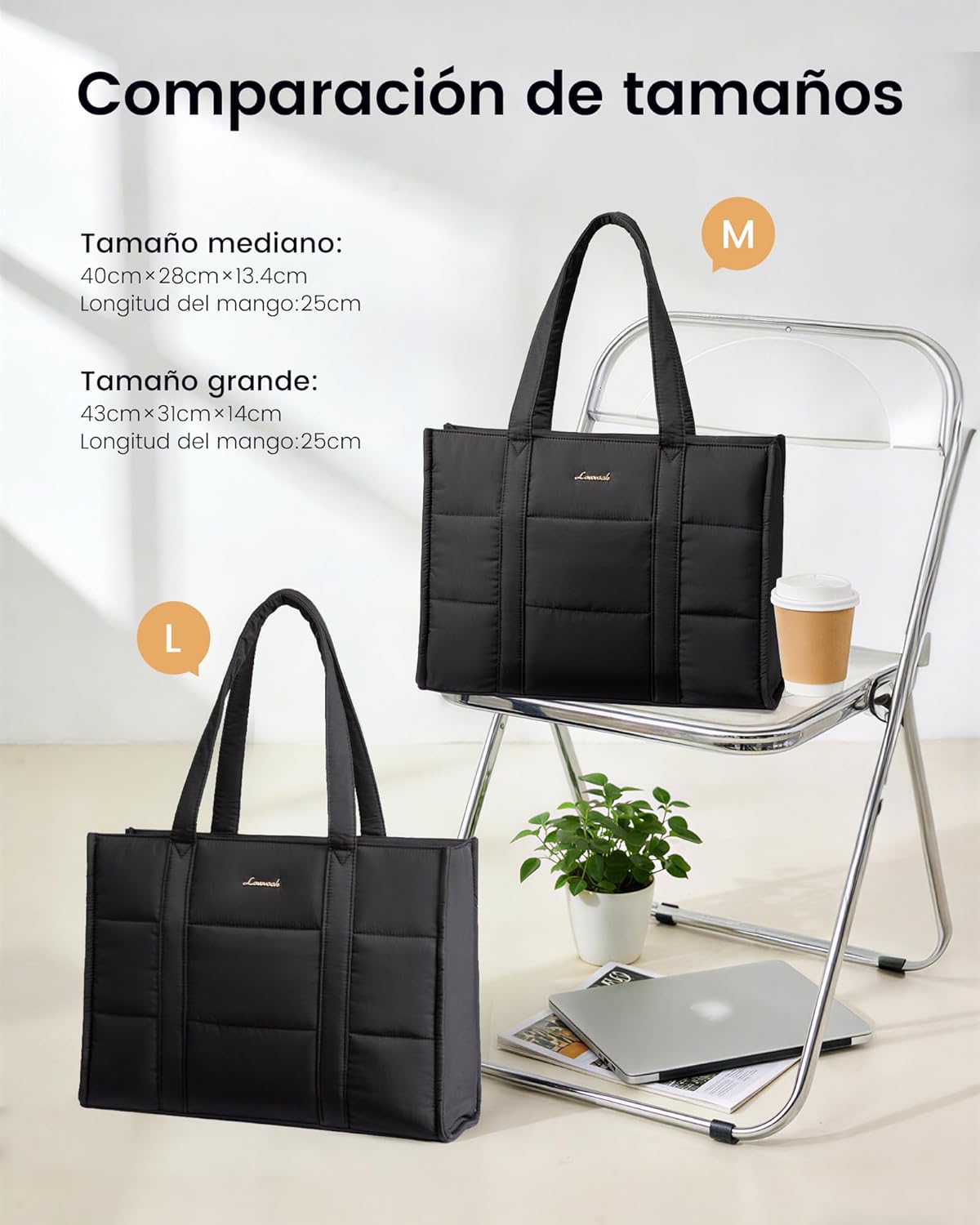 Thumbnail 5 de LOVEVOOK Bolso Mujer Grande 40x28x13,4 cm