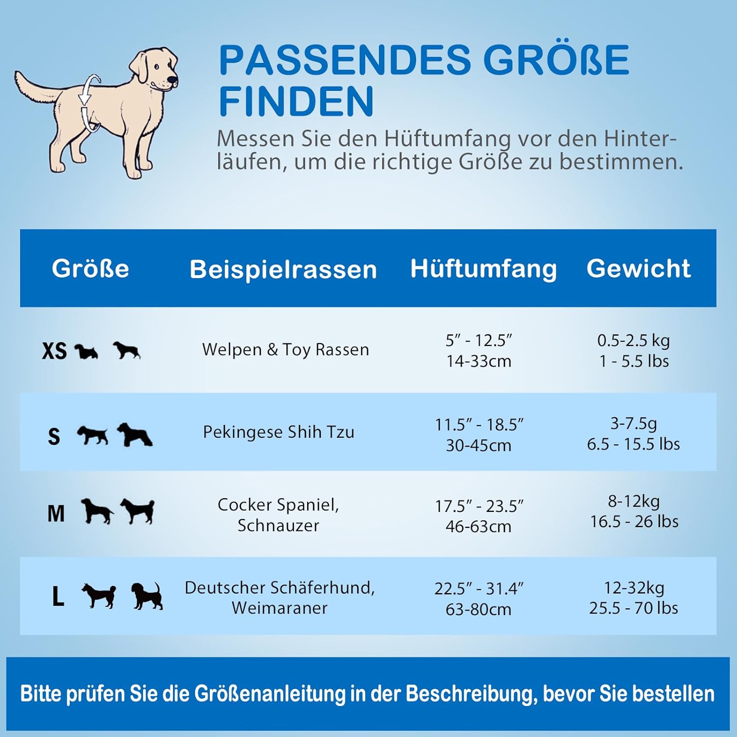 Thumbnail 5 de Flying Paws Einweg-Hundewindeln für Rüden, S, Taille 30–48 cm, 40 Stück
