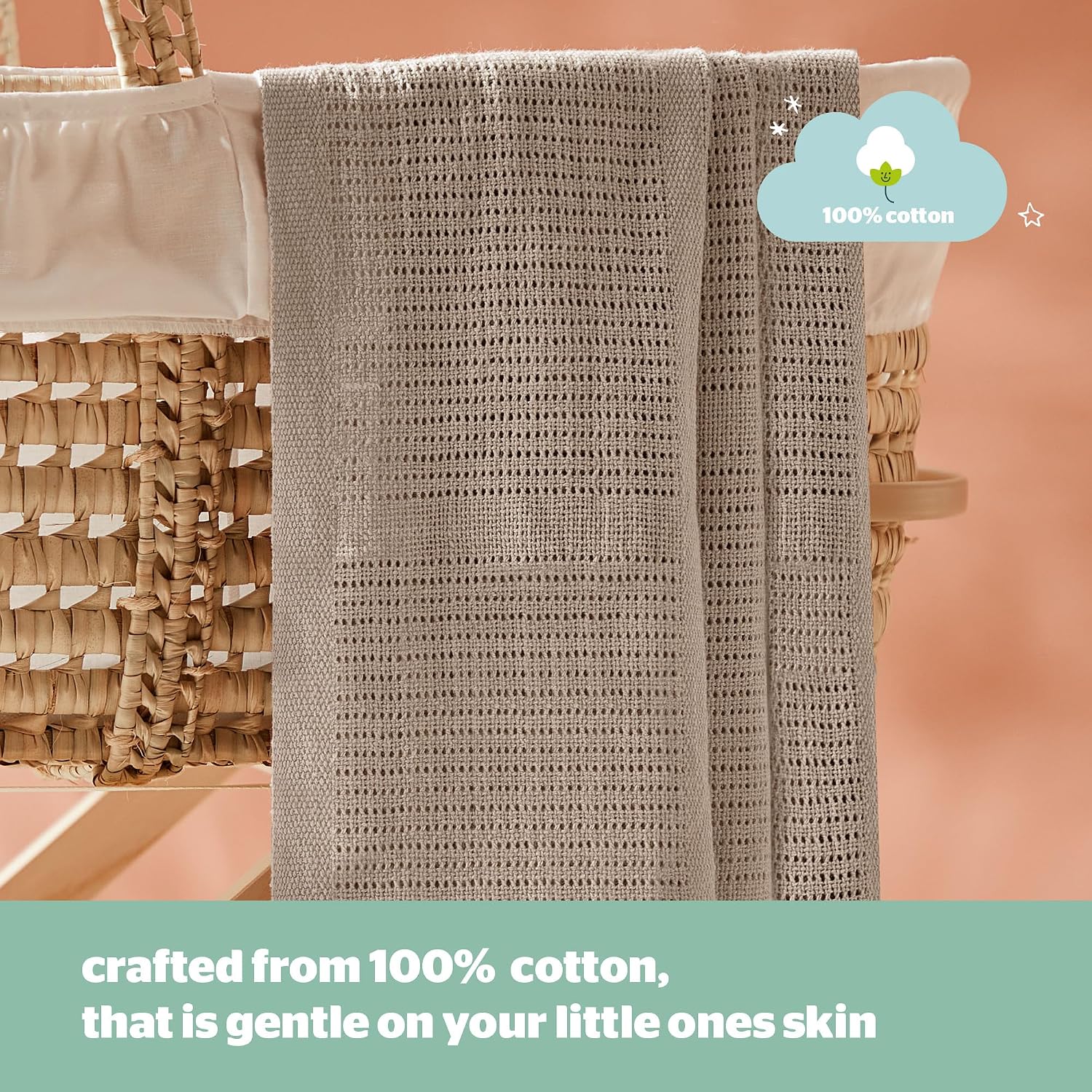 Thumbnail 1 de Silentnight Safe Nights Baby Blanket 2 Pack