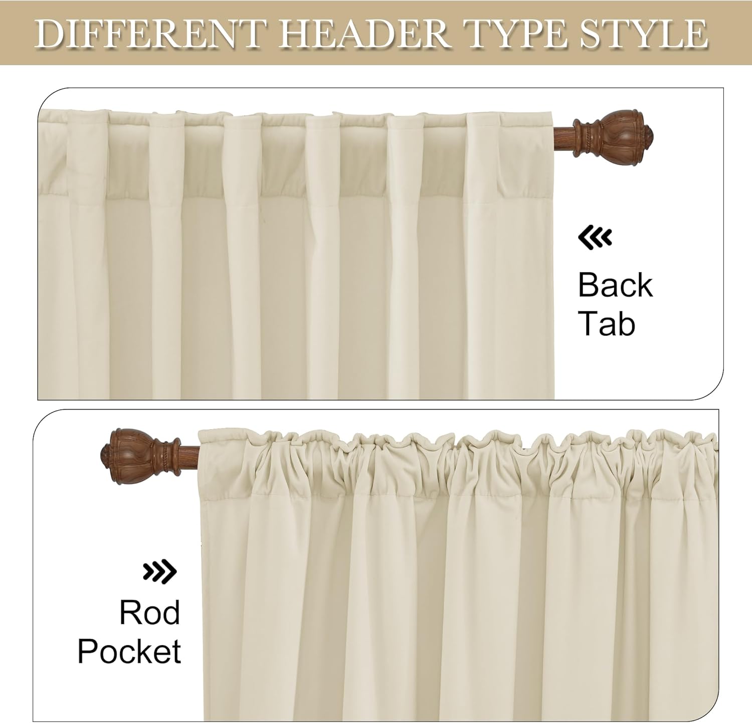 Thumbnail 2 de RYB Home Velvet Blackout Curtains 62x84 in 🪟