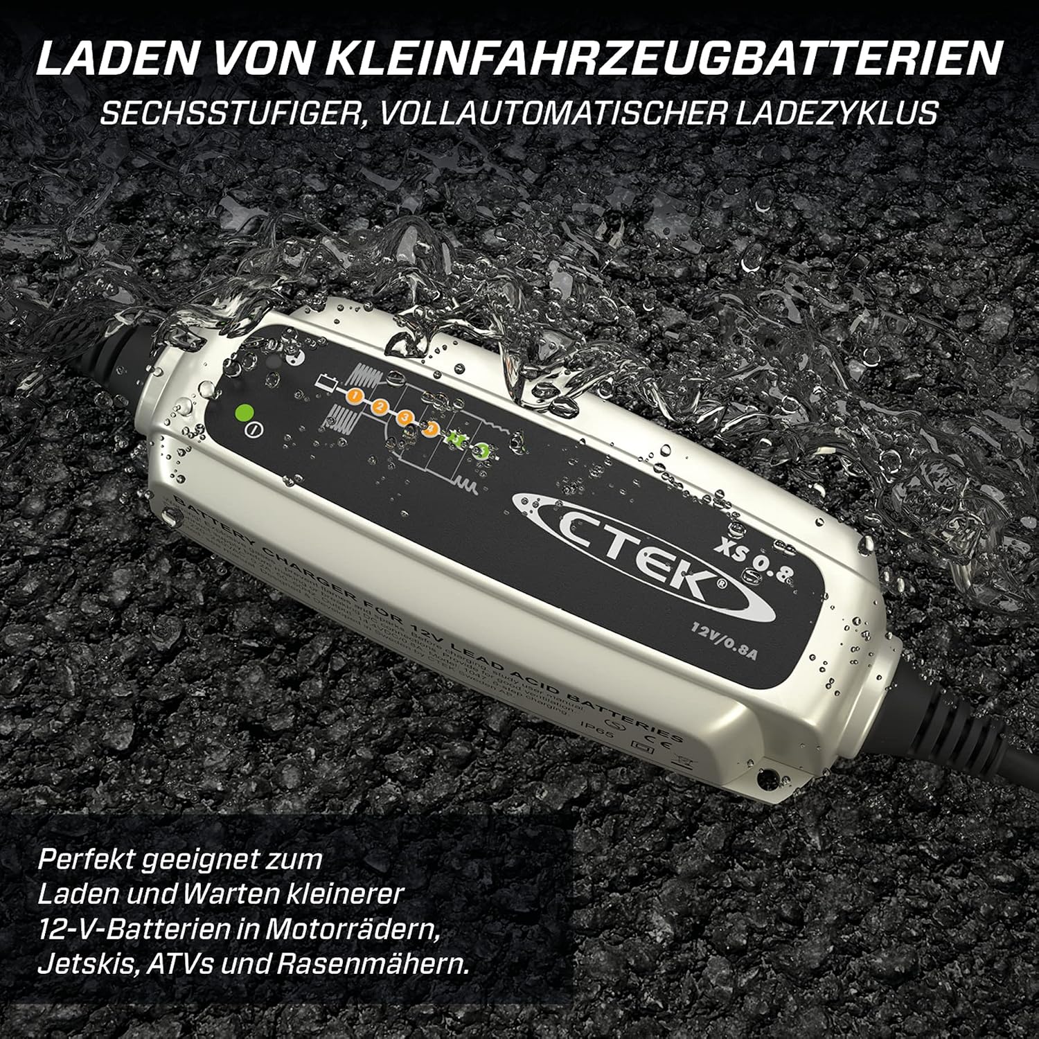 Detalle de CTEK XS 0.8 BatterieladegerĂ€t 12V đ