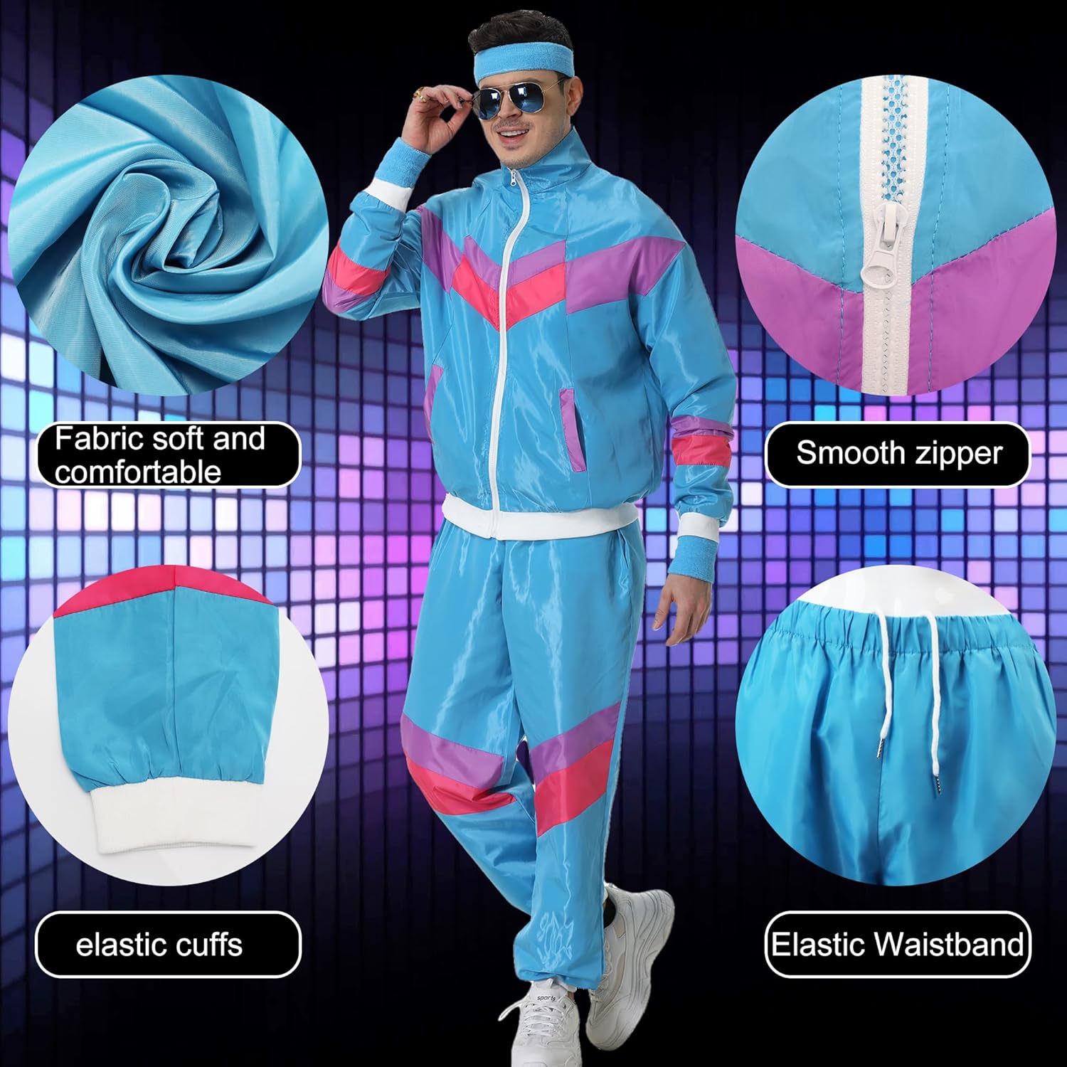 Thumbnail 4 de KUKIKUKI 80er 90er Outfit Unisex Trainingsanzug