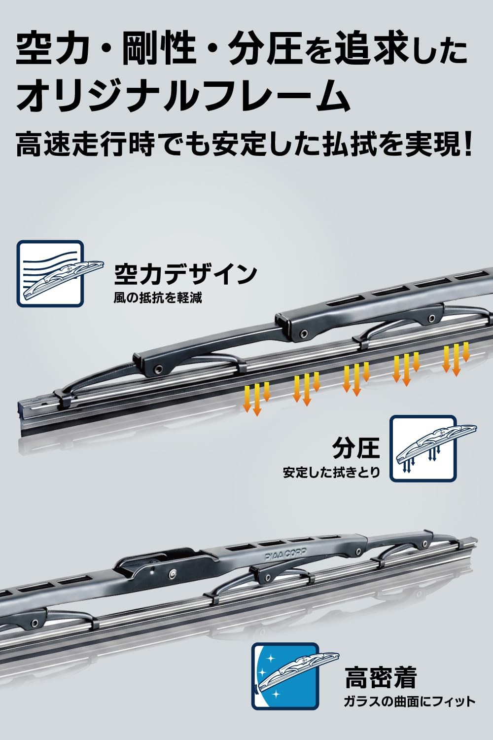 Thumbnail 4 de PIAA WSU43 超強力シリコート ワイパーブレード 430mm 特殊シリコンゴム・1本入り