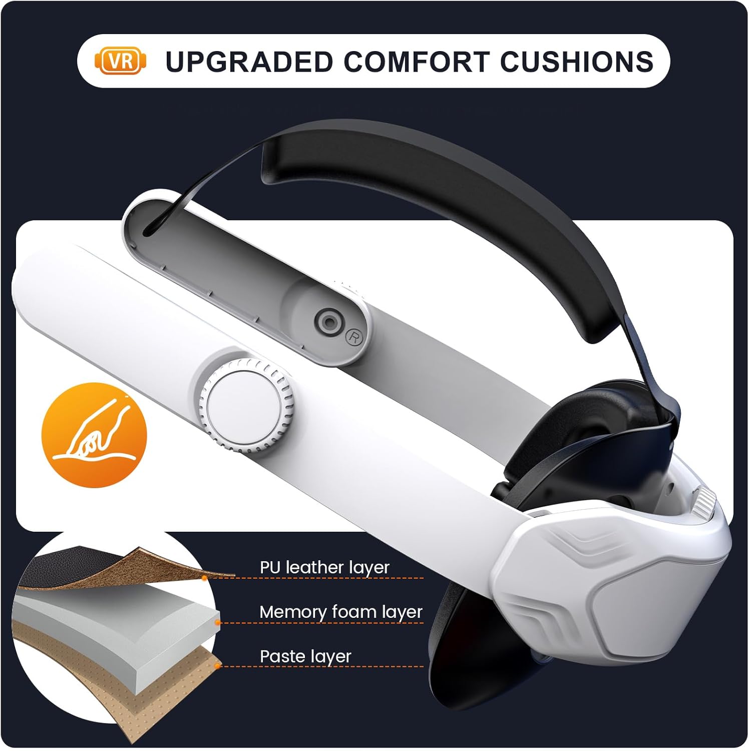 Detalle de Meta Quest 3S Adjustable Head Strap for Comfort
