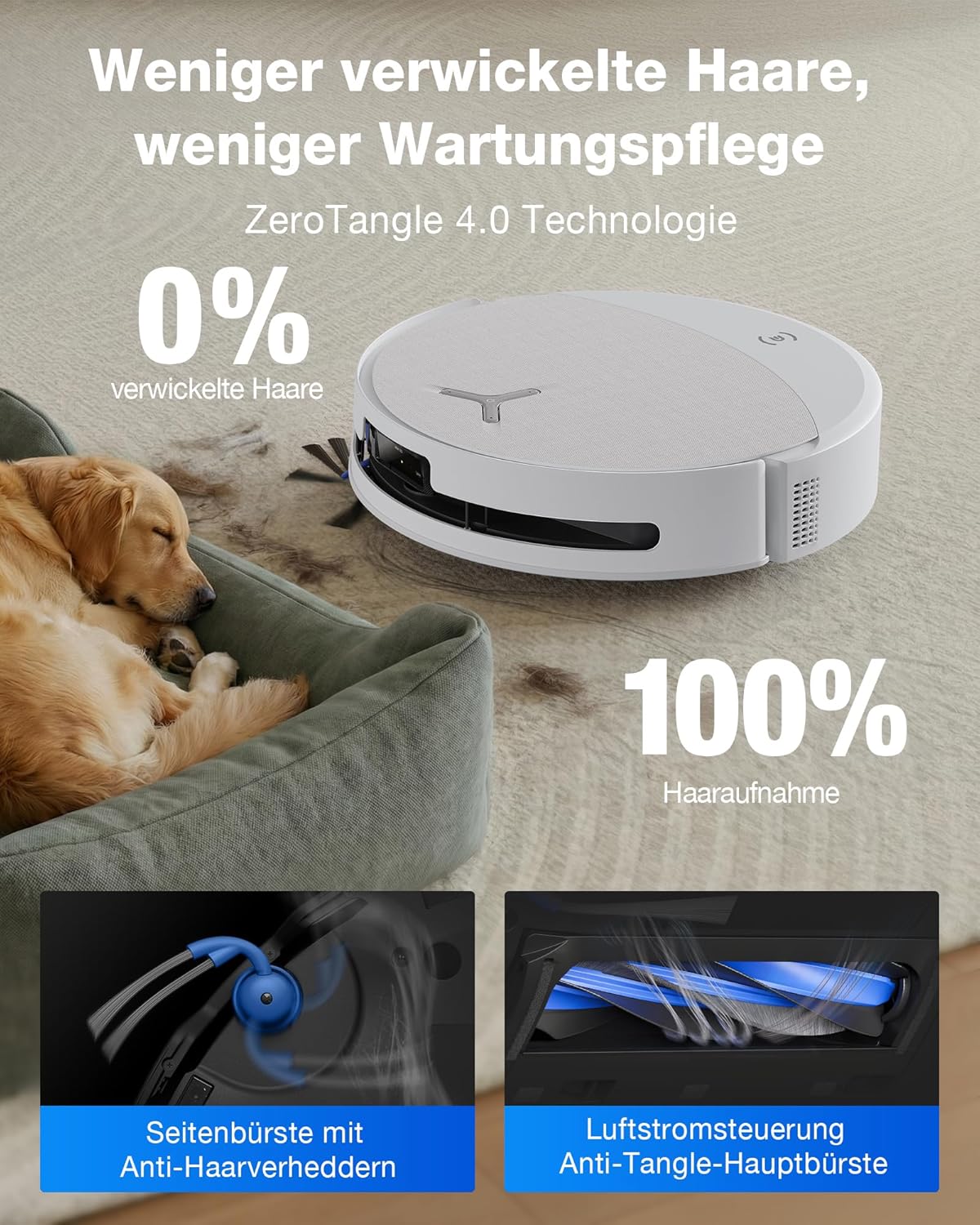 Detalle 2 de ECOVACS DEEBOT T90 PRO Omni Saugroboter mit Wischfunktion – kraftvolle Reinigung für große Haushalte