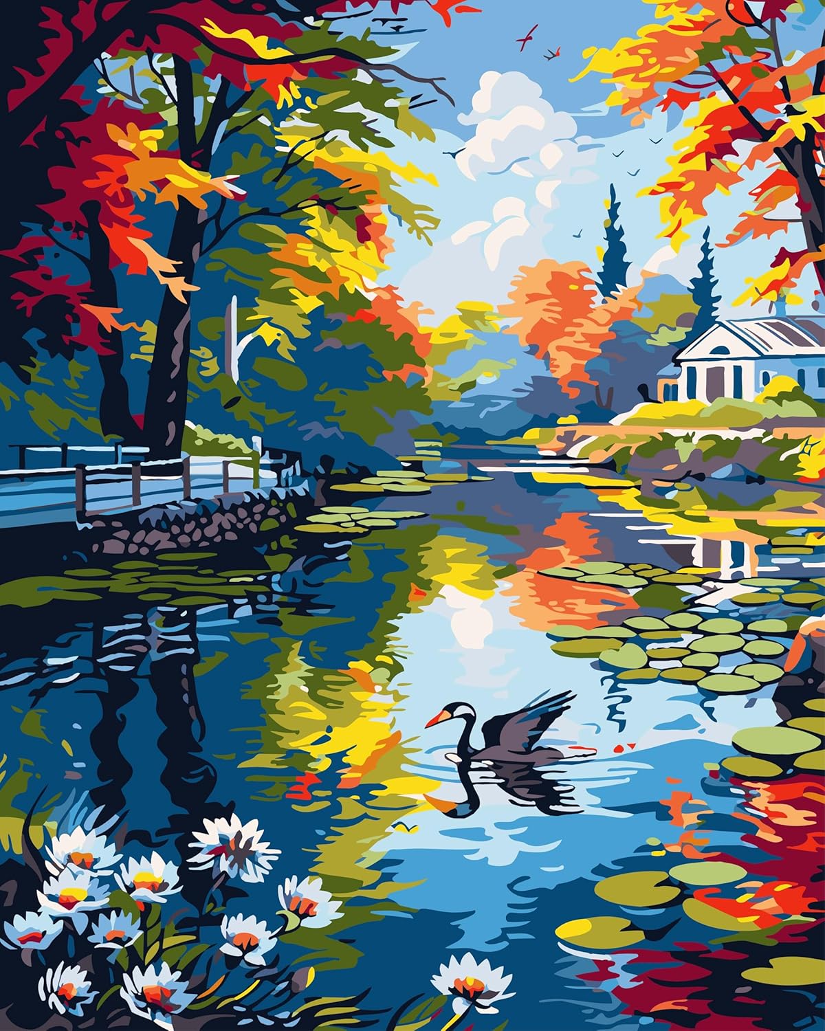 Thumbnail 6 de jieyisier Malen nach Zahlen 40 x 50 cm 🎨