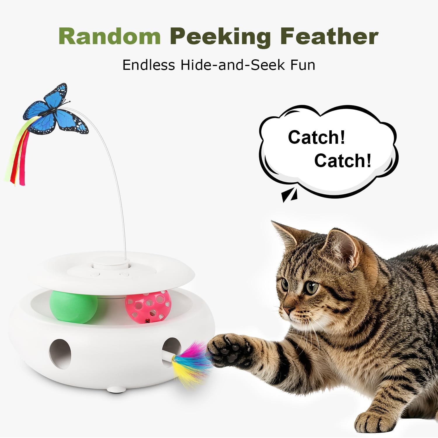 Detalle de 3-in-1 Interactive Cat Toy