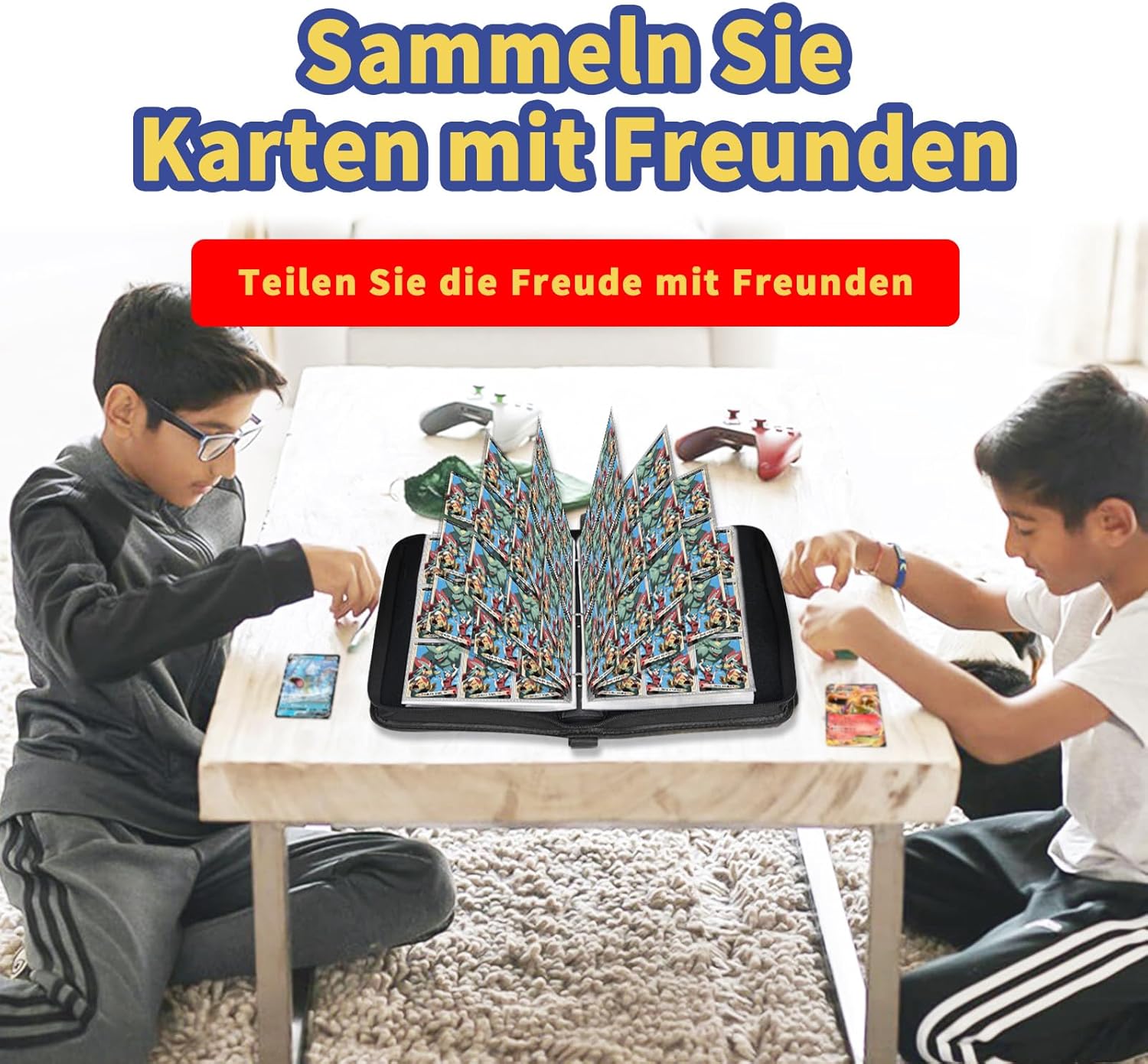 Thumbnail 3 de HazyZany Sammelalbum für Pokemon Karten – 50 Seiten, 900 Karten Kapazität