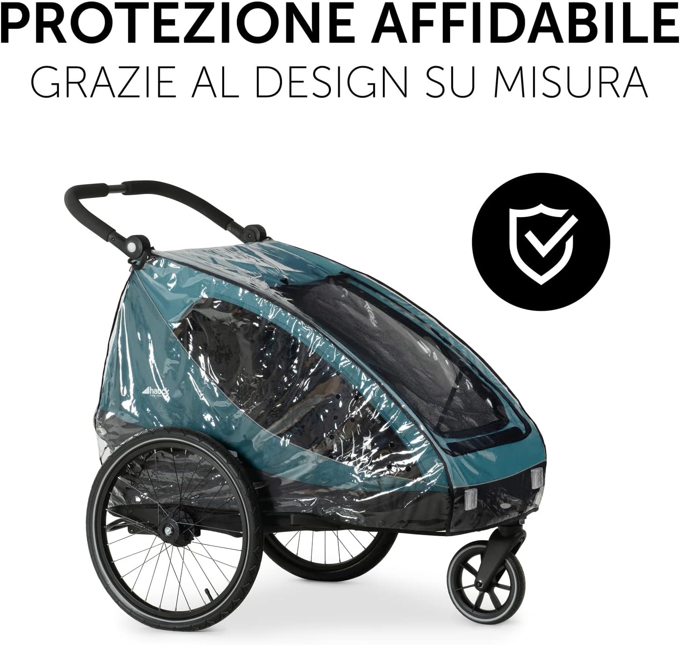 Detalle de hauck Telo Antipioggia per Rimorchio Bici Dryk Duo e Dryk Duo Plus