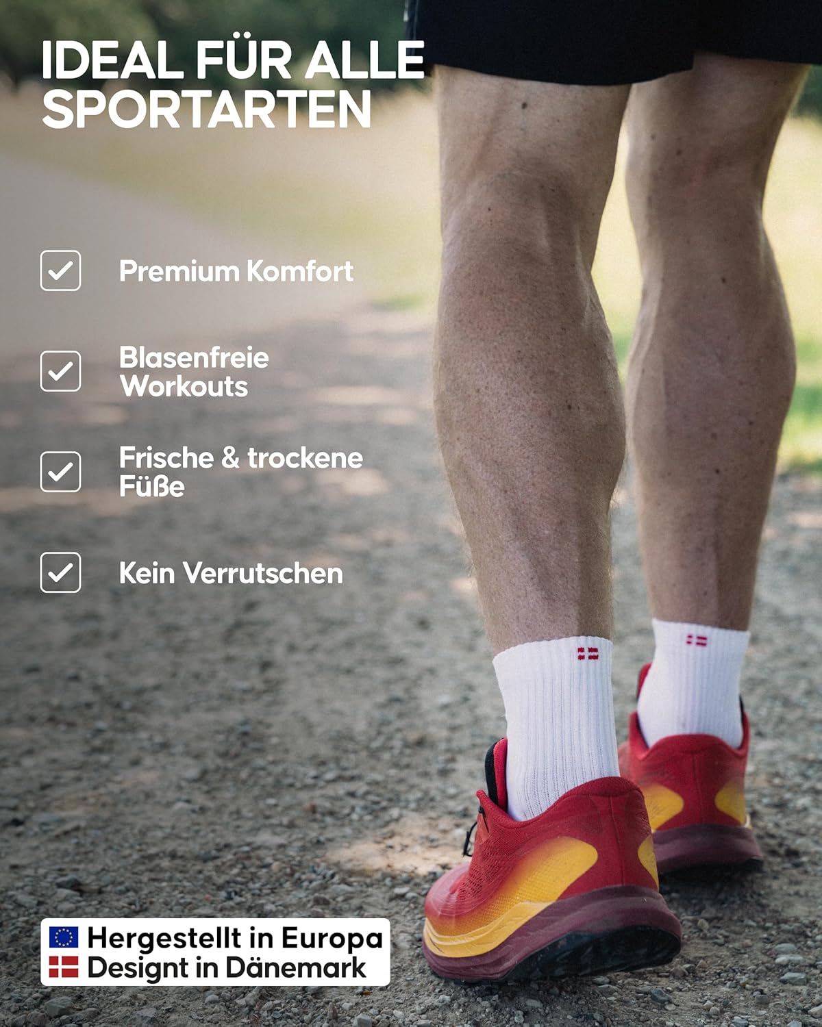 Detalle de Danish Endurance Quarter Pro Sportsocken 3 Paar