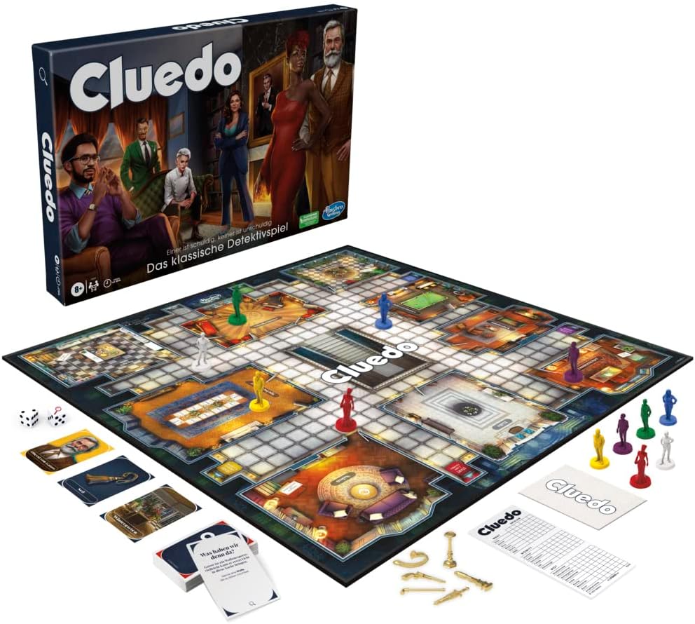 Detalle 2 de Hasbro Cluedo Brettspiel 2–6 Spieler