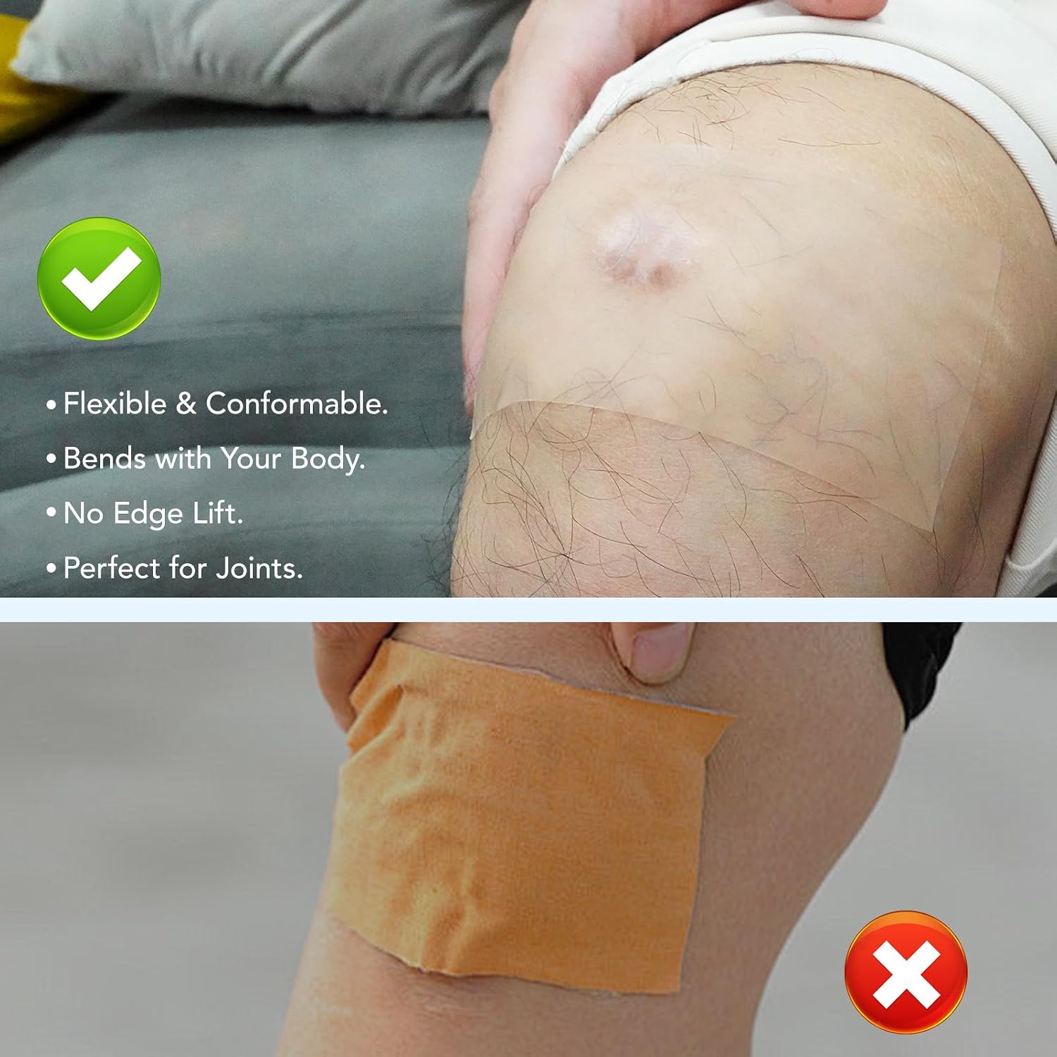 Detalle 2 de Feeliville hydrokolloidbandage på rulle, 5 cm x 5 m, självhäftande