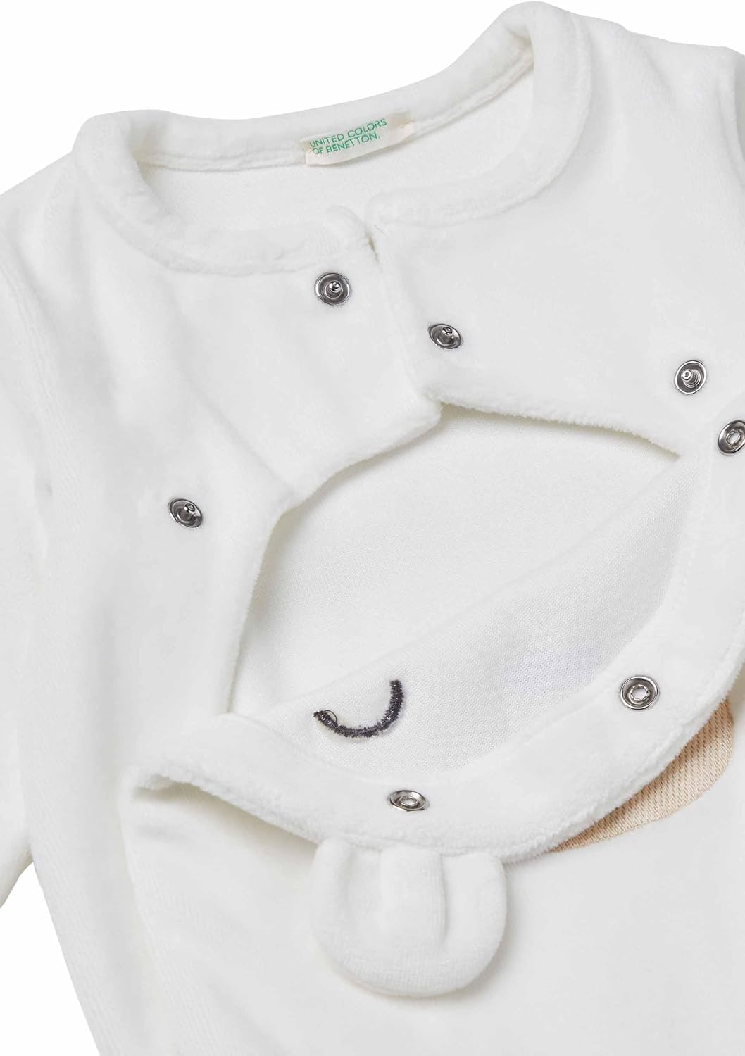 Thumbnail 2 de United Colors of Benetton pigiamino in ciniglia per bimbo e neonato con bottoni a pressione nascosti