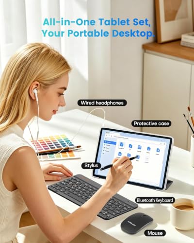 Detalle de TECLAST P33 Tablet 10": versatilità 2 in 1 con Android 15 e 4TB espandibili