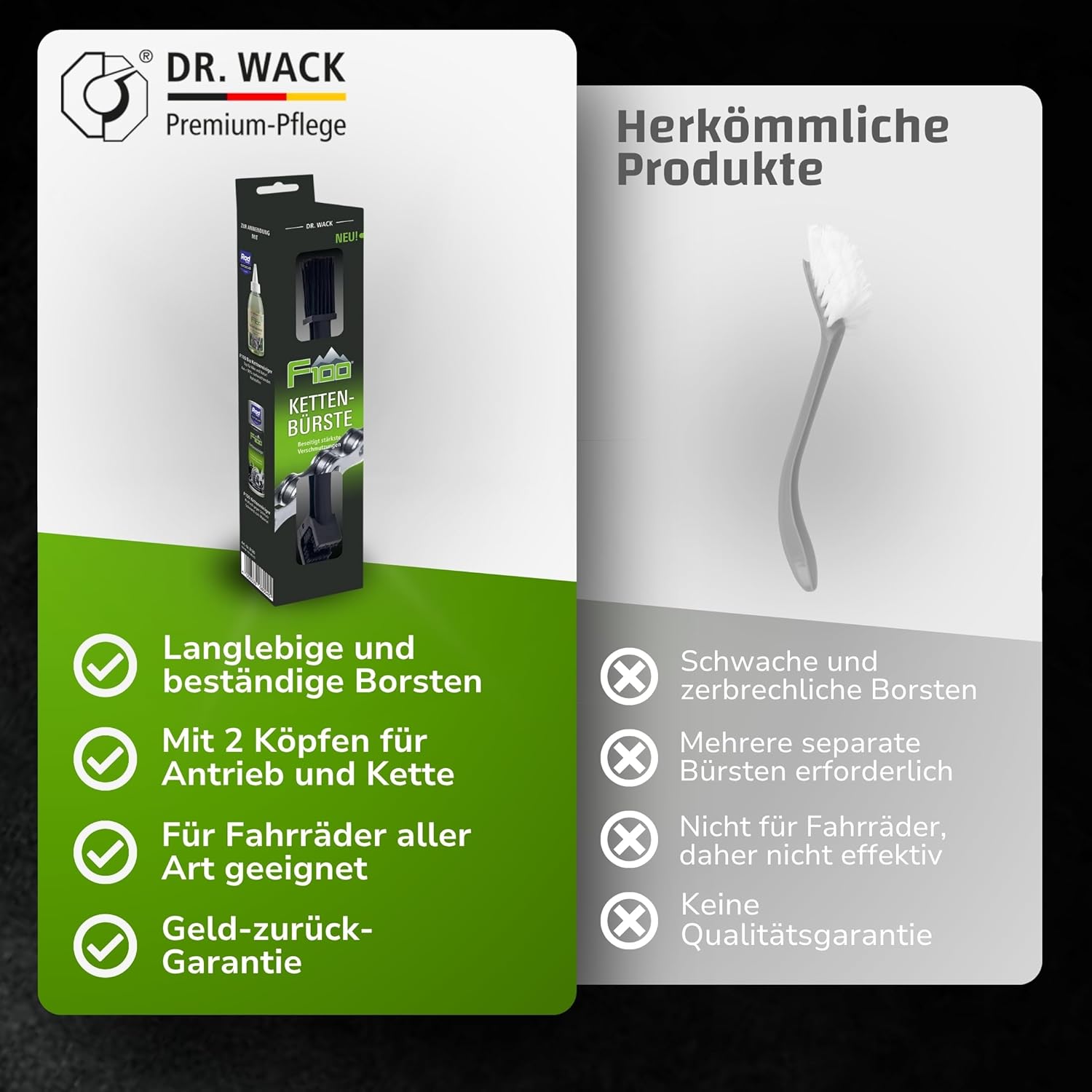 Thumbnail 4 de DR. WACK F100 Kettenbürste für Fahrrad – Effektive Reinigung des Antriebs