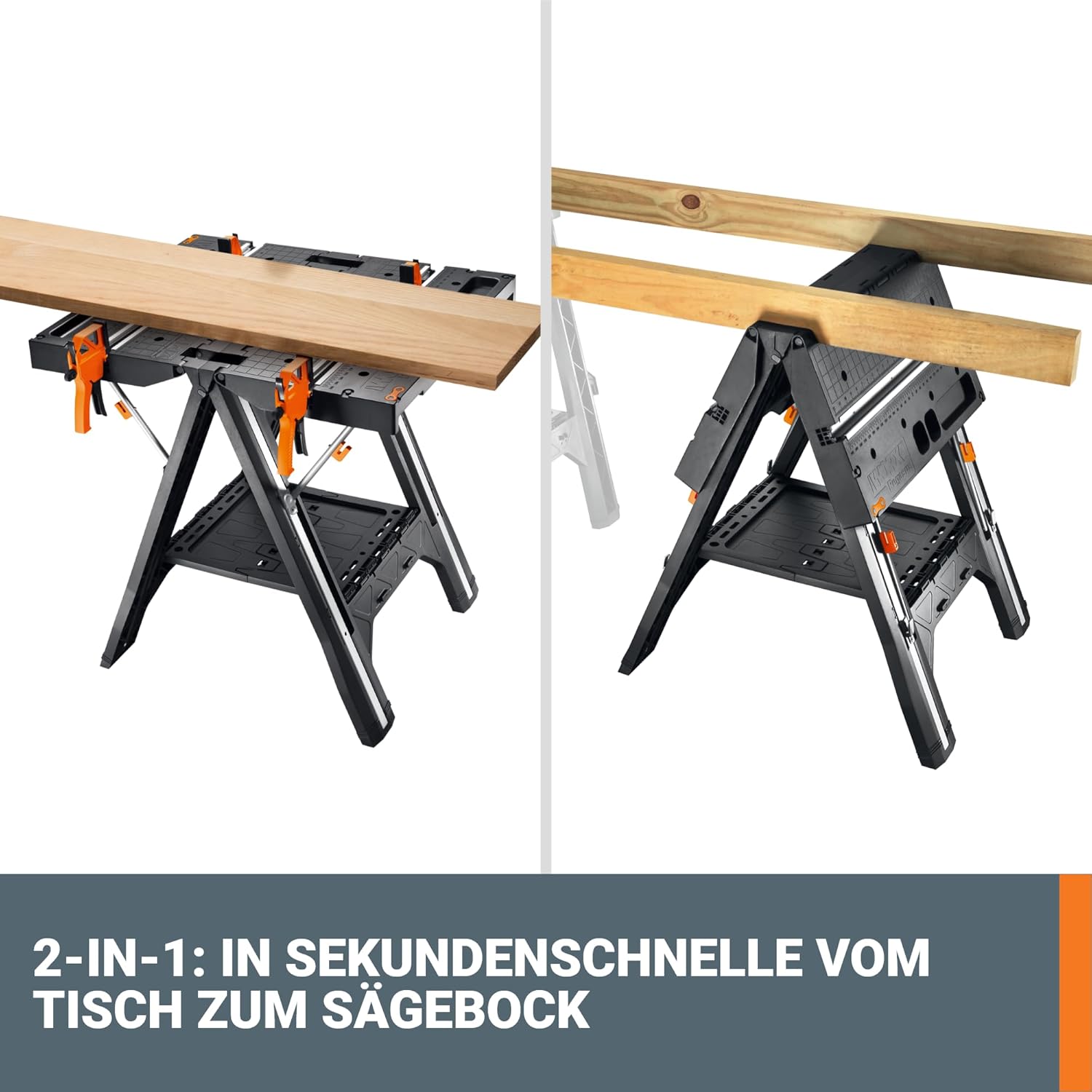 Thumbnail 3 de WORX PEGASUS WX051: mobiles, klappbares Arbeitstisch-System mit 450 kg Tragfähigkeit