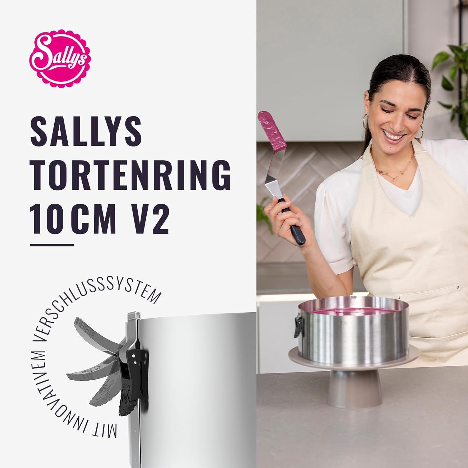 Detalle 2 de Sallys Tortenring 10 cm, 17–30 cm ⚙