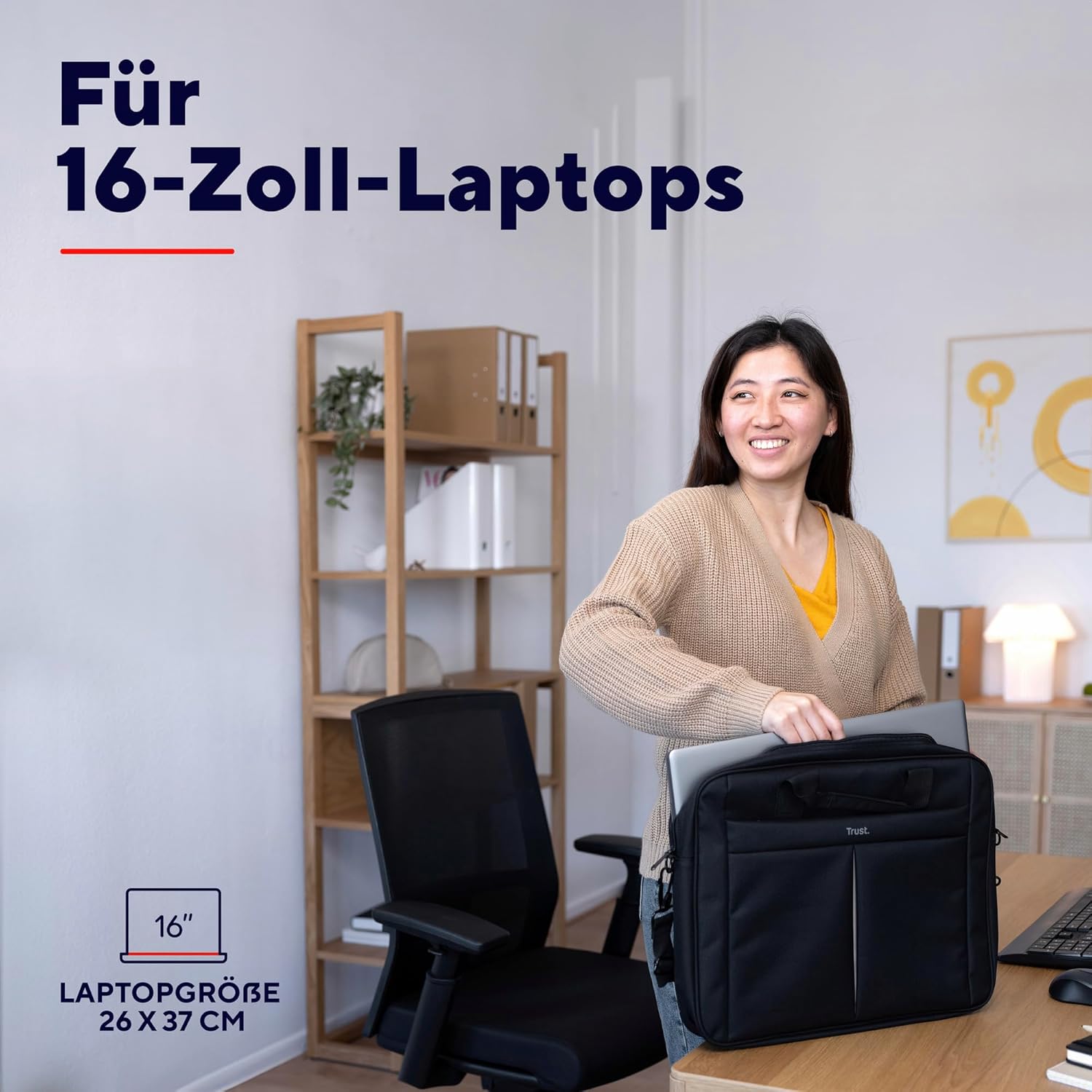 Thumbnail 2 de Trust Primo Laptoptasche 16 Zoll